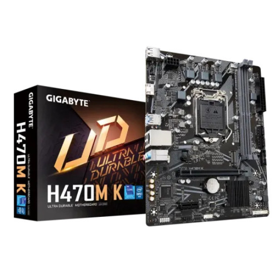 GIGABYTE H470M K DDR4 Intel 10th and 11th Gen Micro ATX Motherboard