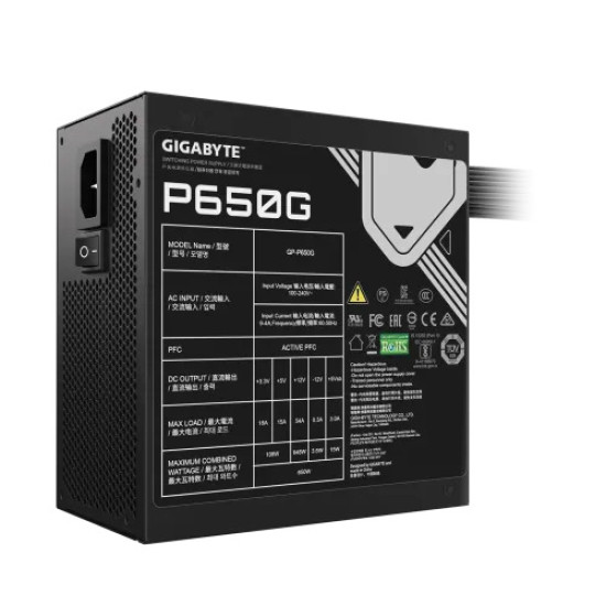 Gigabyte GP-P650G 650W 80 Plus Gold ATX Power Supply