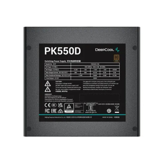 DeepCool PK550D 550 Watt 80 PLUS Bronze Power Supply