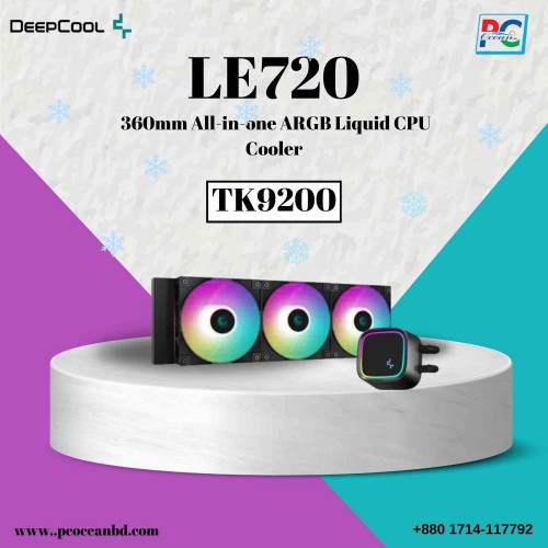 DeepCool LE720 360mm All-in-one ARGB Liquid CPU Cooler