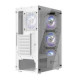 Revenger SHOCKWAVE Mid Tower ATX RGB Gaming Case White